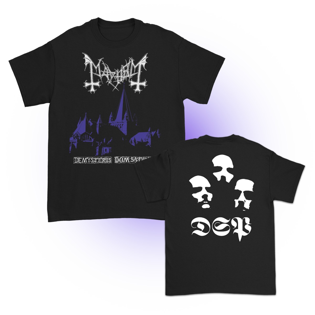 Mayhem (Purple De Mysteriis Dom Sathanas Black) T-Shirt