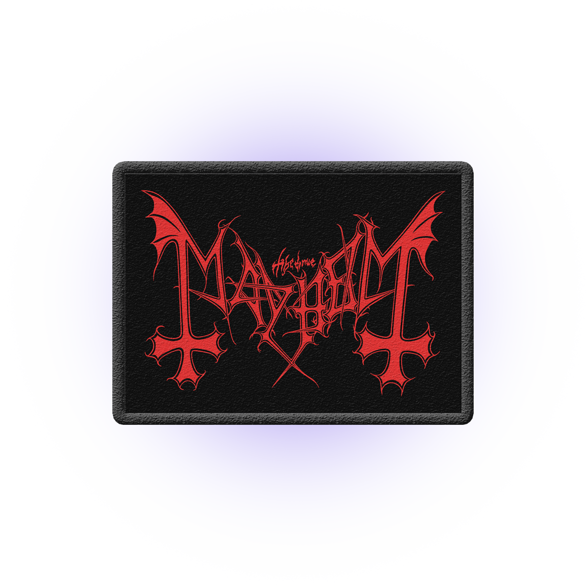 Mayhem (Logo Black Red) Patch