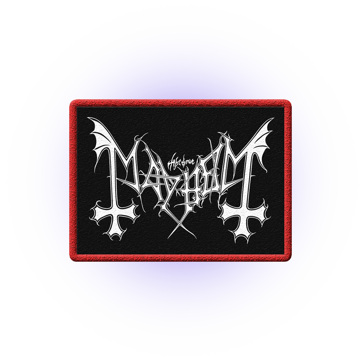 Mayhem (Logo Black White) Patch