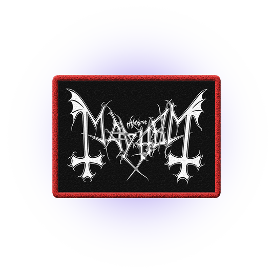 Mayhem (Logo Black White) Patch